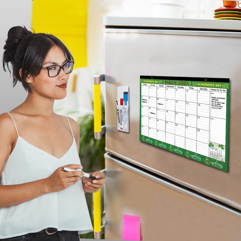 STRIVE ZEN Magnetic Calendar 2026-2027 for Fridge, 17x12 Inches, Large, Schedule Planner Refrigerator, Monthly, January 2026- December 2027, 24 Months - Image 2